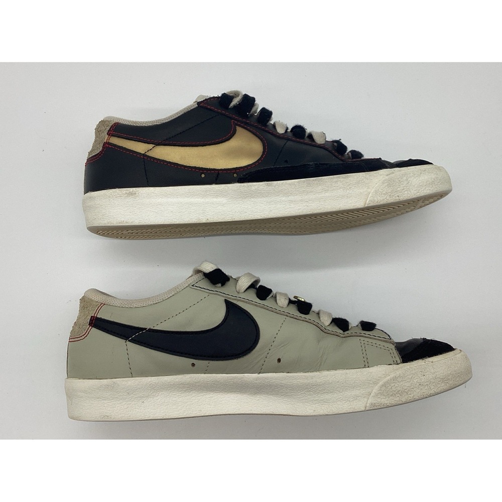 Nike Blazer Low 77 Sneakers Black & Natural Model #Dh4370-001 Sz 8.5 View 5